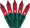 200 Red Christmas Lights, Pack of 2 Strands of 21 ft 100 Count UL Certified Incandescent Mini String Light (Red - Green Wire)